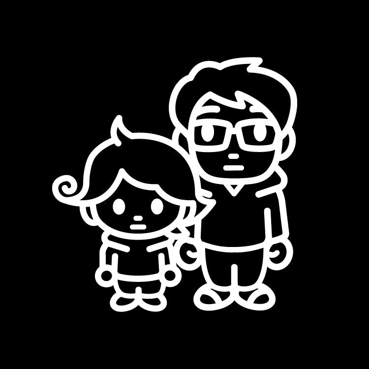 【mizunaTV】イラストマスク(ブラック)