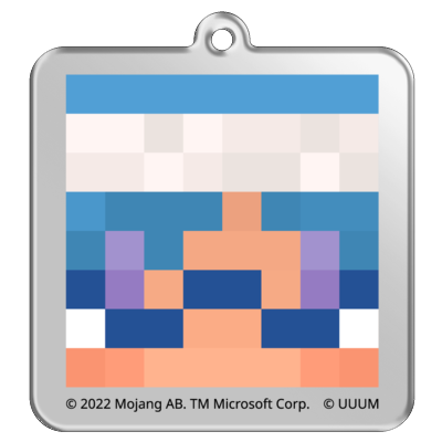 マイクラサンプル_飛び石のしゅんアクリルキーホルダー