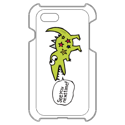 恐竜(グリーン) iPhone 8/iPhone 7 ハードカバーケース