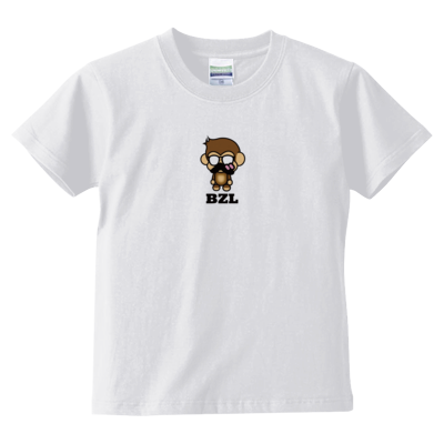 べりざるTシャツ文字黒(キッズTシャツ)