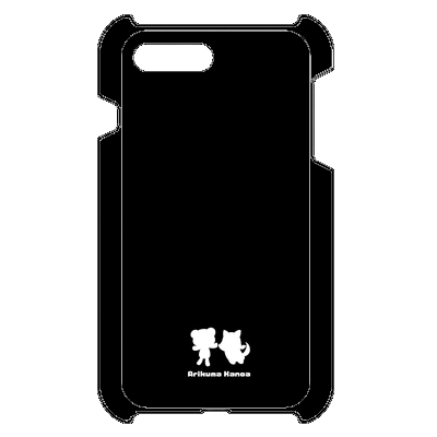 【ありくまかのあ】iPhone 8 Plus / 7 Plus対応 スマホケース(ブラック)