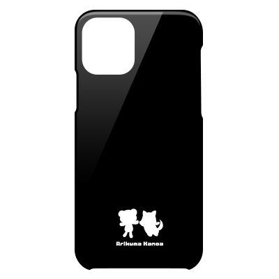 【ありくまかのあ】iPhone 11 Pro対応 スマホケース(ブラック)