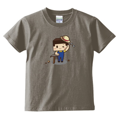 ツルハシたこさん(5.6オンス ハイクオリティー Tシャツ<キッズ>)