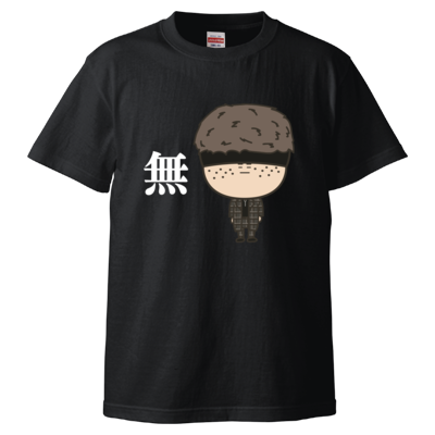 リッキー、無表情Tシャツ(黒)