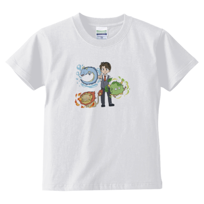 【かつまたん】キッズTシャツ A(ホワイト)