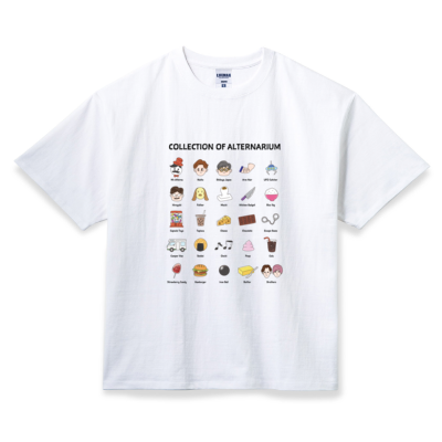 【おるたなChannel】ALTERNARIUM ビッグシルエットTシャツ(ホワイト)