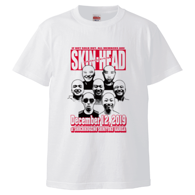 【松竹芸能】SKIN-HEAD Tシャツ(ホワイト)