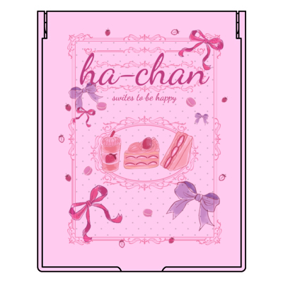 はーちゃん/ha-chan ファーストグッズ 記念ミラー〈スイーツリボン〉