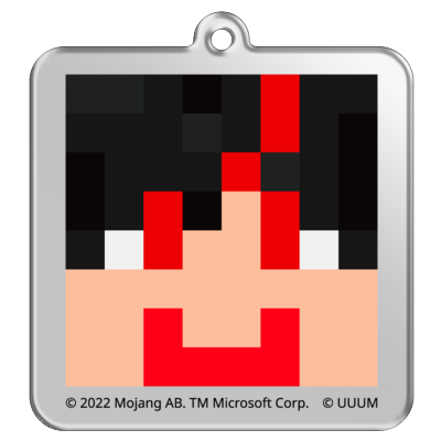 マイクラサンプル_カラフルピーチアクリルキーホルダー04