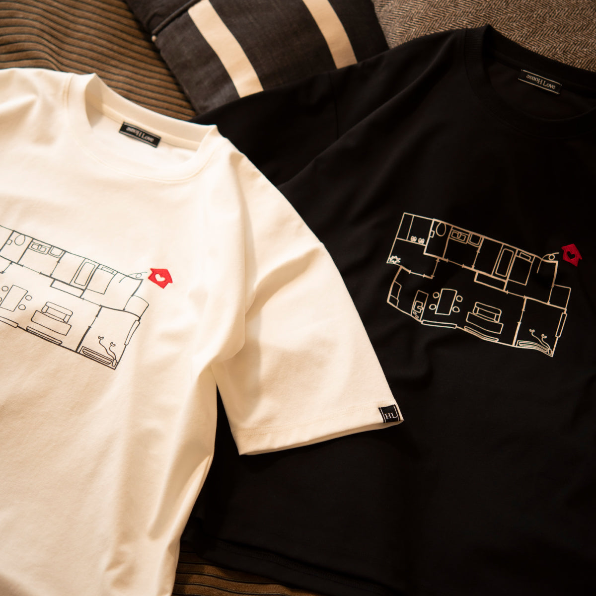 【House Love】Floor plan T-Shirts