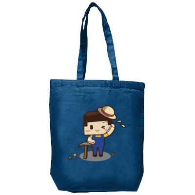 ツルハシたこさん(キャンバストート(M))