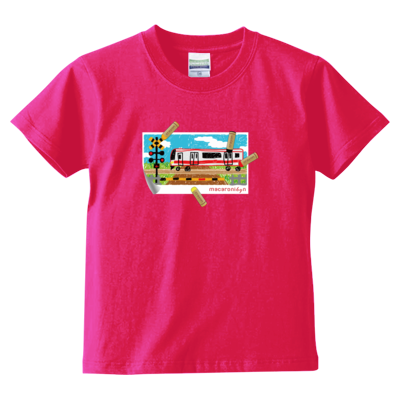 おえかき踏切 Tシャツ(キッズサイズ)