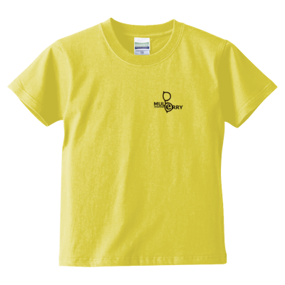 mulberry(英語表記)Tシャツ文字黒(キッズTシャツ)