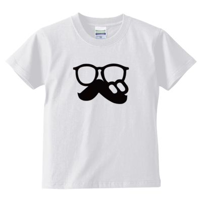 「 べ(まるべり) 」ロゴTシャツ文字黒(キッズTシャツ)
