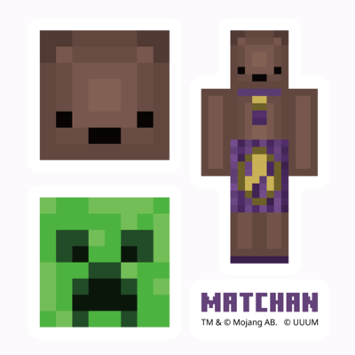 マイクラサンプル_ミナミノツドイステッカー07