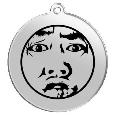 【サンプル対応品】円形キーホルダー【6cm/チェーン】2