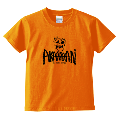 キッズサイズ『AKAAAAAN』Tシャツ 黒