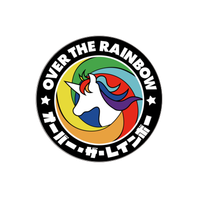 OverTheRainbowロゴマーク缶バッチ