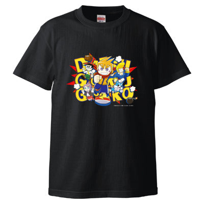 【脱獄ごっこ】前面プリントTシャツ(ブラック)