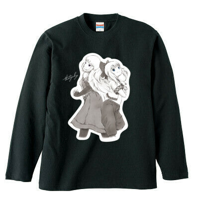 チョビさんのロングTシャツ(ブラック)