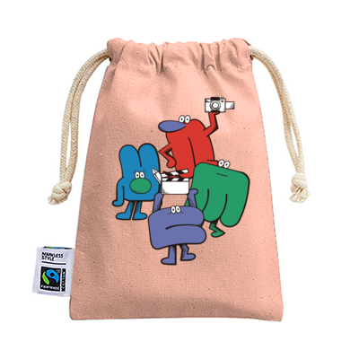【サンプル対応品】フェアトレードコットン巾着(S)