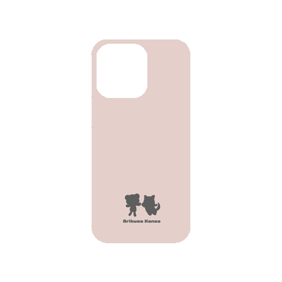 【ありくまかのあ】iPhone 13 Pro対応 スマホケース(ピンク)