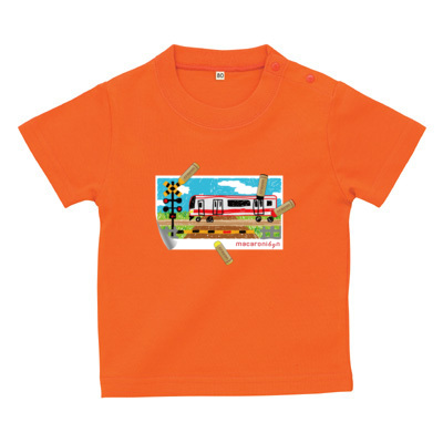 おえかき踏切 ベビーTシャツ