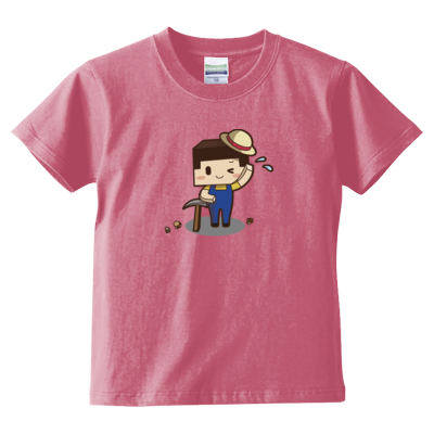 ツルハシたこさん(5.6オンス ハイクオリティー Tシャツ<キッズ>)