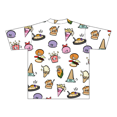 【アジーンTV】総柄フードTシャツ(L)