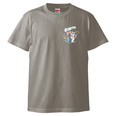 BONITOS TV カラー(白)ワンポイント Tシャツ