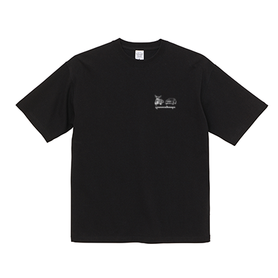 群馬のヤンキーサンプル バイク車Tシャツ(ブラック)