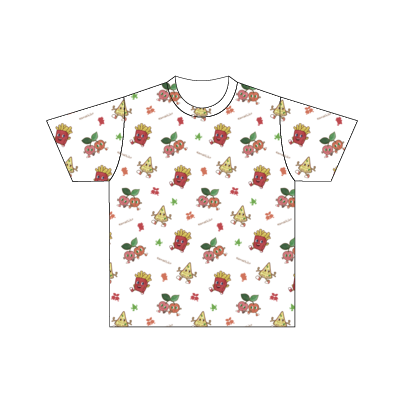 はまちこちゃんねるサンプル オールオーバー ドライTシャツ(キッズ)(130)