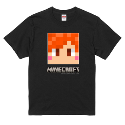 マイクラサンプル_てつや(東海オンエア)Tシャツ(ブラック)