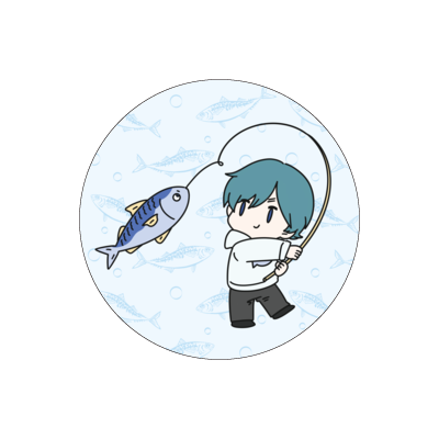 鯖さんサンプル 缶バッジ 56mm