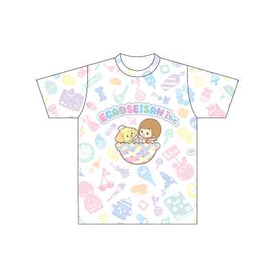 こうじょうちょーのゆめごこちTシャツ【フロントロゴ】 Designed by やまもとしんじ(150サイズ/ドライTシャツ/前面のみ印刷)