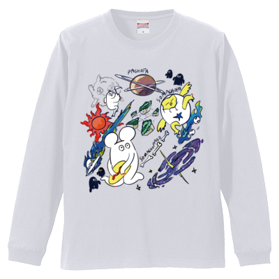 はじめまして松尾ですサンプル オンデマンド転写 5.6オンス ロングスリーブTシャツ(1.6インチリブ)