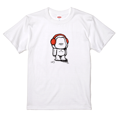 はまちこちゃんねるサンプル オンデマンド転写 5.6オンス ハイクオリティー Tシャツ(黒線)
