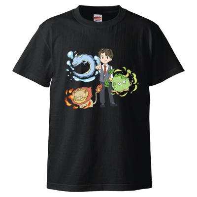 【かつまたん】Tシャツ A(ブラック)