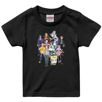 カラフルピーチサンプル 【オンデマンド転写 5.6オンス ハイクオリティー Tシャツ<キッズ>】_1