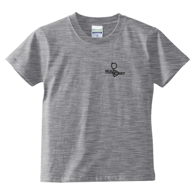 mulberry(英語表記)Tシャツ文字黒(キッズTシャツ)