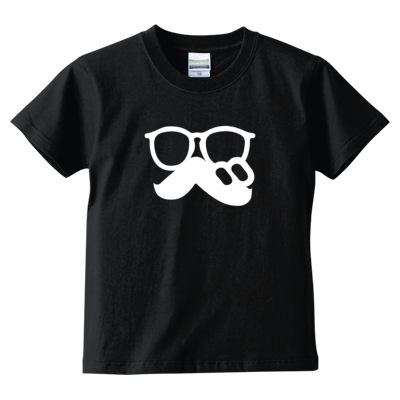 「 べ (まるべり) 」ロゴTシャツ文字白(キッズTシャツ)