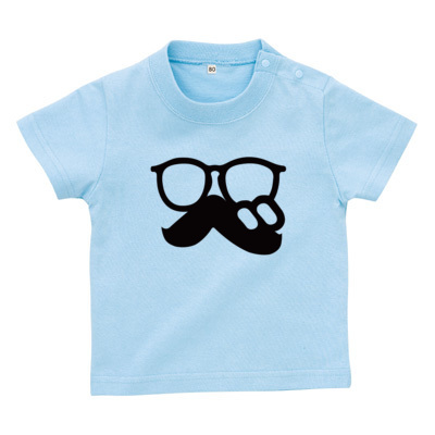 「 べ(まるべり) 」ロゴTシャツ文字黒(ベビーTシャツ)
