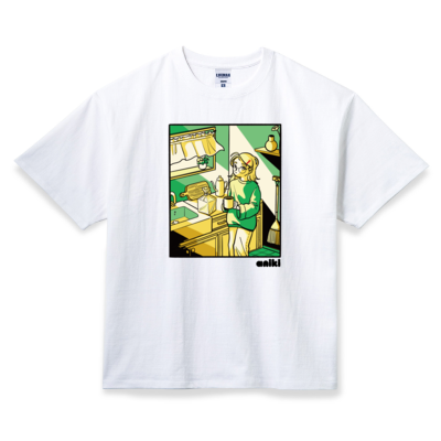 BIGシルエットあささこT/ホワイト