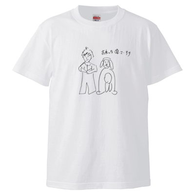 【4GamerSP】おれっち&こーすけ イラスト Tシャツ(ホワイト)