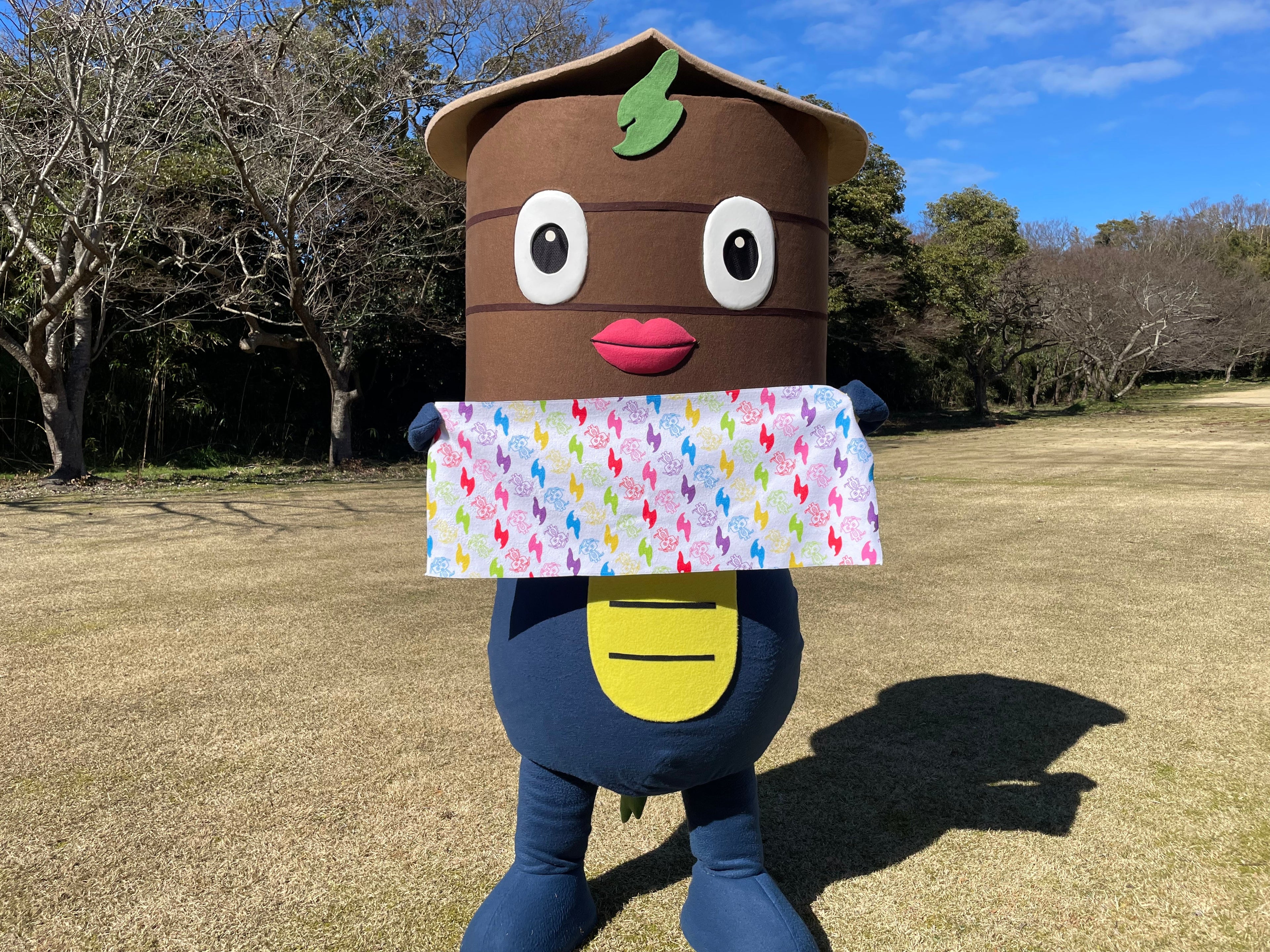 けえ【島育ち】フェイスタオル(ガシマくん)