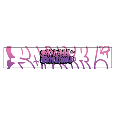 【ろき】グラフィティマフラータオル A(purple × pink)