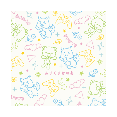 【ありくまかのあ】ミニタオル