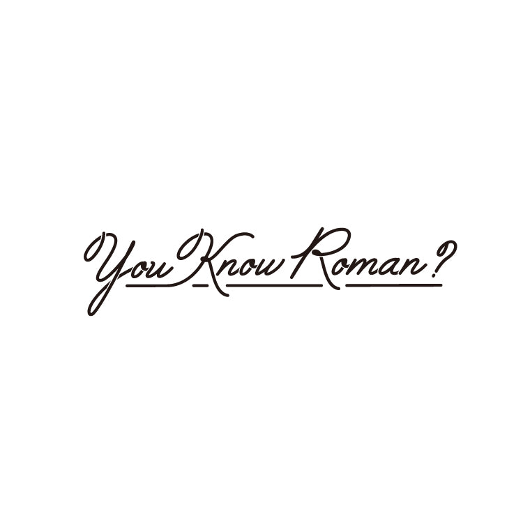 【ましゅるむ】You Know Roman ? Tシャツ(前面 / ホワイト)