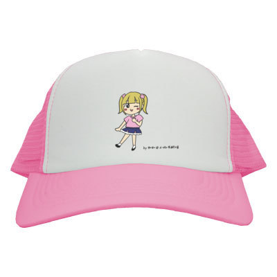 【限定】ピンク子（第一形態）メッシュキャップ フリーサイズ  『１００日後アイドル』