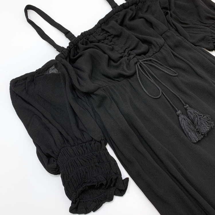 Tassel offshoulder one piece
